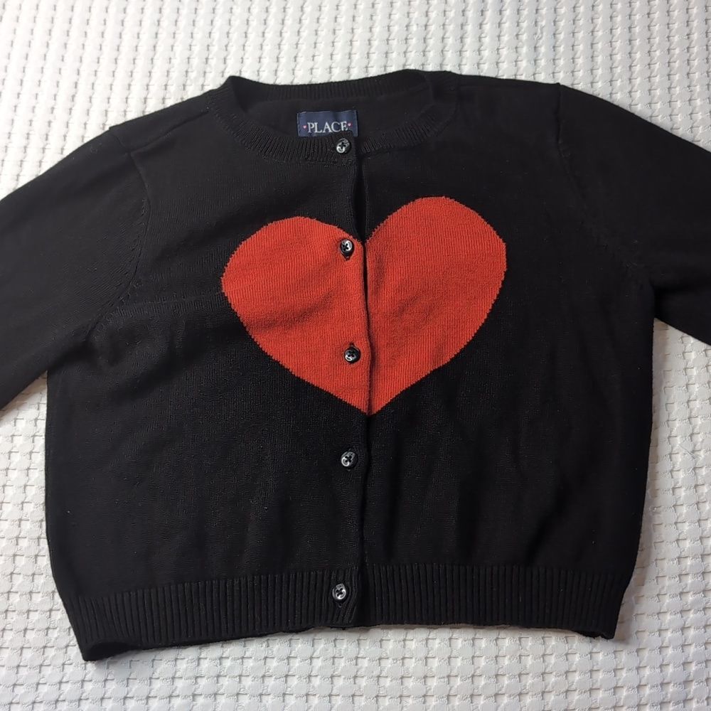 PLACE kids sweater button front cardigan size L